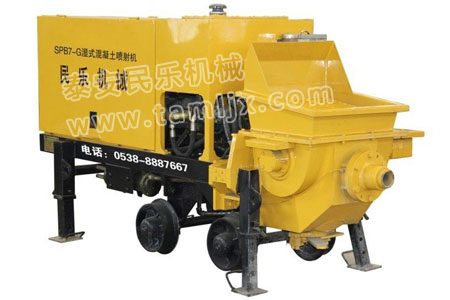 spb7-g 濕式混凝土噴射機（煤礦井下和隧道專(zhuān)用）